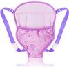 Aolso Marsupio per Bambole, 18IN Marsupio Giocattolo per Bambini, Zaini per Carrier Bambole con Spallacci Regolabili, Idee Regalo per Bambini, Motivo a Triangolo Colorato