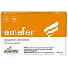 Eberlife Farmaceutici Emefer Integratore di Ferro Vitamina C B12 Rame e Acido Folico, 30 Compresse