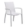 GROSFILLEX Offerta Sunset poltrona struttura bianco ghiacciaio telo bianco T28 (minimo 16 pezzi)