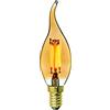 SKU 43881 - VT-1995D - Lampadina LED E14 4W Candela a Fiamma Tortiglione  Filamento Incrociato 2700K Dimmerabile