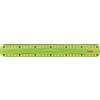 Brunnen 104973052 - Righello per scuola e ufficio, 30 cm, con maniglia, per destrorsi e mancini, colore: Verde