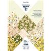 Clairefontaine 95546C - Blocco da 20 foglia motivi primavera Formato A4 (21x29,7cm) 160g + Alfabeto con adesivi+Idee creative -carta per scrapbooking, hobby creativi