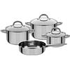 GSW Set 4 pcs batterie de cuisine - GSW - MONTREAL - Induction - Acier inoxydable