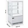 Vetrina Refrigerata Da Banco Bianca 58 Litri +2°C/+12°C Classe B