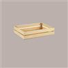 IMBALLAGGI ALIMENTARI 1 Pz Cassetta Legno Naturale Rettangolare Piccola Cesto 28x18H8