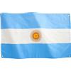 Runesol Bandiera Argentina 3x5, 91x152cm, Striscione Repubblica Argentina, Tifoso Argentino, Bandiere Premium, Giornata della memoria, Esterno