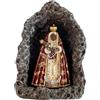 DRW Figura Madonna della Candelaria in Grotta in Resina dipinta a mano 16 cm