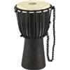 Meinl Percussion HDJ3-S, Djembe in legno, Serie Headliner/Black River, Tiraggio a Corde, Diametro 8, 20.32 cm, Misura S, Nero
