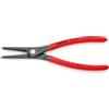 KNIPEX Pinza di precisione per anelli di sicurezza per anelli di sicurezza esterni su alberi in confezione Self-service bonderizzata, 49 11 A3 SB