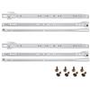 HELPMATE Guide per cassetti 400 mm, 2 paia, set di 4 binari per cassetti, estraibili per cassetti, con materiale di fissaggio incluso