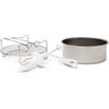AEG AAFEK1 - Set di espansione per friggitrice ad aria calda AF6 (forma multiuso, griglia, taglierina a spirale per verdure, set di accessori, multiuso, vari piatti, facile da pulire, in acciaio inox)