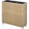Gartenfreude Fioriera Gartenfreude, divisorio polyrattan, 3 inserti in plastica con piedini in alluminio, naturale, 76x26x73 cm, 4000-1071-062