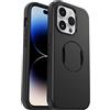 OtterBox Cover per iPhone 14 Pro OtterGrip Symmetry con MagSafe, resistente a shock e cadute, con orotezione antimicrobica e con grip integrato, testata 3x norme MIL-STD 810G, Nero