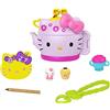 Mattel Hello Kitty Cofanetto Tazza di Tè con 2 Mini Personaggi, Blocco per Appunti e Accessori, Giocattolo per Bambini 3+Anni,GVB31