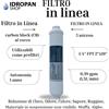 Idropan Filtro in linea CB cocco 2x10 5µ 1/4FPT