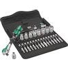 Wera, 8100 SA 9 Kit con cricchetto Zyklop Speed, attaco da 1/4, in pollici, 28 pezzi