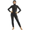 Seac Club Lady, muta in neoprene da 5 mm con cappuccio integrato, protezioni in Powertex nelle spalle, ginocchiere e fondoschiena