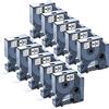 Upwinning 45013 Nastri per Etichette Comaptibile con Dymo D1 12mm x 7m 45013 S0720530 A45013 Nero su Bianco, Compatibile per Etichettatrice Dymo 100 120 150 160 200 210D 280 360D 420P 500TS PnP