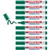 edding 663 Pennarello per lavagne bianche - verde - 10 penne - punta smussata da 1-5 mm - Pennarello cancellabile, per lavagna bianca, magnetica, memo, cavalletto per conferenze, sketchnotes - ricaricabile