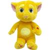 Relsy Peluche Gatto Ginger Parlante, Peluche Gatto Rosso, Peluche Talking Tom and Friends Gatto Ginger, Giocattolo Interattivo 25cm