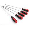 Chesoon Set di 5 cacciaviti Torx extra lunghi, T15-T30, lunghezza del gambo 300 mm, lunghezza totale 400 mm, sicurezza a prova di manomissione in acciaio S2 per riparazioni domestiche