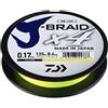 Daiwa J-Braid X4 Intrecciato da Pesca Linea - Tutte Le Misure & Colori - Giallo, 0.19mm 135m