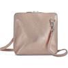 Woodland Leather Piccola borsa in vera pelle borsa a tracolla in vera pelle per donna borsa a tracolla italiana con cinturino di alta qualità (oro rosa), Oro rosa