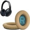 kwmobile 2x Cuscinetto Cuffie Compatibile con Bose Soundlink Around-Ear Wireless II Pad - Cuscinetti Ricambio Cuffie Over Ear Simil Pelle - beige