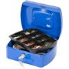 Q-Connect Cash Box 8 inch Blue