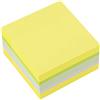 D.RECT | Foglietti Adesivi | Set di 1 Pezzi | 75x75mm | Note Adesive | 1x400 un Blocco di Fogli | Forniture per Ufficio | Colori Neon - Agrumi