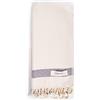 Bersuse 100% Cotone - Laodicea Asciugamano Turco Telo Mare con Design Diamante - Naturale
