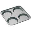 Master Class MasterClass Vassoio per Yorkshire Pudding a 4 fori con antiaderente senza PTFE, PFOA e BPA, robusto acciaio al carbonio spesso 1 mm, , 24 cm