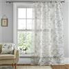 Dreams & Drapes Tiverton - Tenda a pannello in voile, 140 x 122 cm, larghezza x 122 cm, colore: Verde