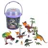 Wild Republic Adventure Bucket Dinosauro, Secchielli con Set per Giocare Dinosauro, Animali di Plastica, Regali per Bambini, Perfetti per Il Gioco Interattivo