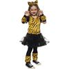 Rubie's Rubies Costume Tigresa Tutu per ragazze, vestito con tutu e coda, diadema, guanti, scaldamuscoli e collant, originale, ideale per Halloween, Natale, carnevale e compleanno.