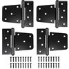 Choonjin 4pc Cerniere per Porte in Legno, Cerniere per Porte da 3.5, Cerniere Nuove con Angoli Piatti, con Viti, per Porte in Legno (17x15x2cm)