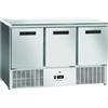CoolHead Saladette Freezer Ventilata CNX93V - N° 3 Porte e Top Fisso in Acciaio Inox - Capacità Lt 356 - Temp -20° -10°C