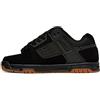 DC Shoes - Sneaker Stag, Uomo, Nero (Black/Gum), 44
