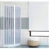 Rollplast Pinto Box doccia Giove 90X90cm in pvc apertura semicircolare centrale