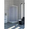 Rollplast Pinto Box doccia Acquario 80x100cm a soffietto apertura laterale