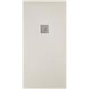HDcasa Piatto doccia effetto pietra 80x80 Crema marmoresina pieno Piletta inclusa