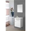 Feridras Composizione bagno sospesa Stella 55 cm colore bianco lucido