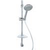 Saliscendi doccia model. Ares in ottone cromato ABS con doccetta a 3 getti metaform