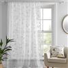 Dreams & Drapes Darnley - Tenda a pannello in voile con passanti superiori, 140 x 122 cm, colore: Bianco