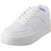 Champion Foul Play Platform BS, Sneakers Donna, Bianco (WW007), 36.5 EU