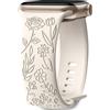 Mastten Intagliato Fiore Cinturino Compatibile Apple Watch 40mm 38mm 41mm per Donna, Morbido Silicone Rosa per Apple Watch Series 8 7 6 5 4 3 2 1 SE, Galassia