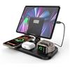 ZenGoose Caricatore Wireless per Apple, Stazione di Ricarica Wireless 4 in 1 per iPhone 16/15/14/13/iphone 12 pro max/12 pro, Stazione di Ricarica per Apple Watch 10/9/8/7/6/SE/5, Caricatore per AirPods 4