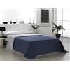 Martina Home Copriletto trapuntato reversibile, 100% poliestere, grigio blu, letto da 135