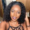 feibin Bresilienne Parrucca Per Capelli Umani Con Parrucca Brasiliana Donna Naturelle Headband Wig 12 Pollici Deep Wave Naturale Headband Wig da Donna Con Parrucche Deep Wave Humain Hair Wigs