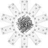 TINGJS Staffa Angolare Piatta in Acciaio Inox Supporti Piatte Dritte con Viti Piastre di Giunzione per Riparazione Sedie Tavoli da Pranzo Letti 78*39*1,5mm 10 Pezzi